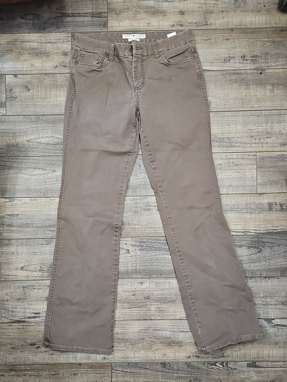 Tommy Hilfiger Women's Taupe Lowrise Bootcut